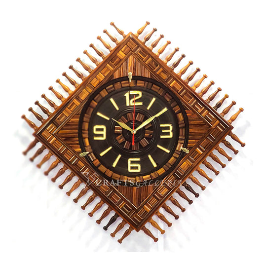 Traditional Wooden Wall Clock III